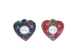 Japanese Yuzen Embroidery Pet ID Tag | Handmade Washi Pattern Name Tag for Dogs & Cats | Japan Pet Charm